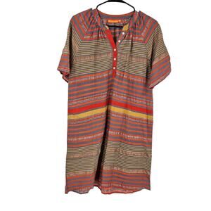 Oliphant Striped Dress Shimmer Detail